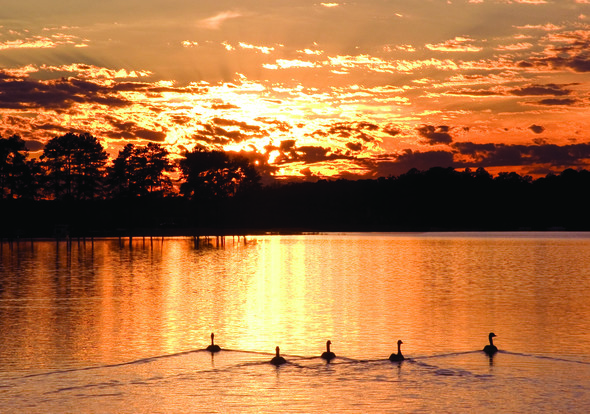 Sunset at Lake Murray