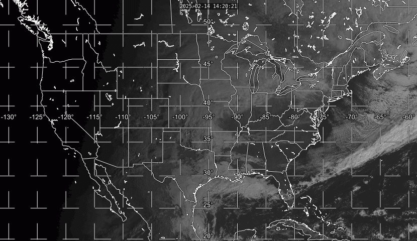 This is a loop of visible satellite imagery