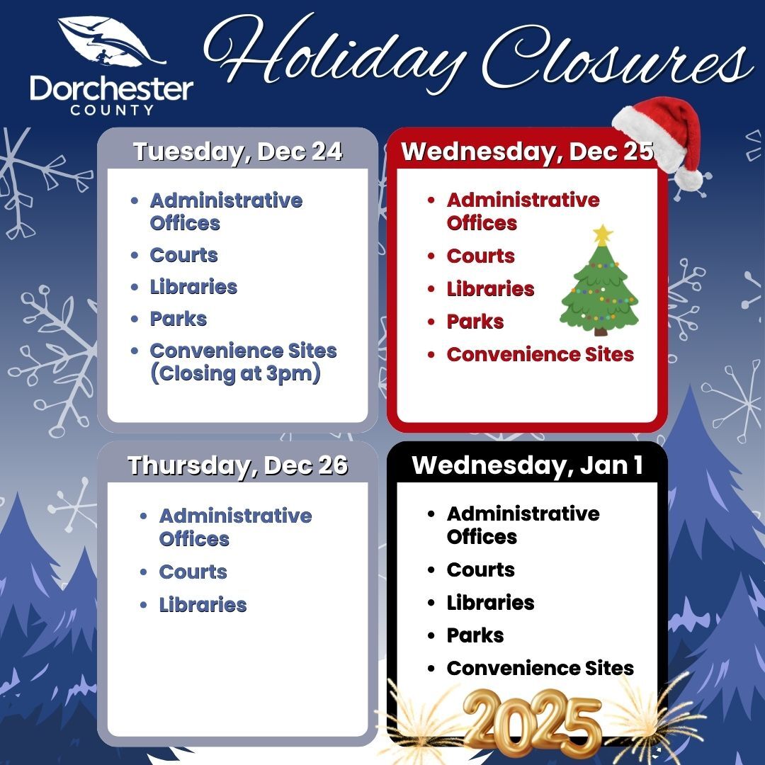 Holiday Closure Graphic 2024