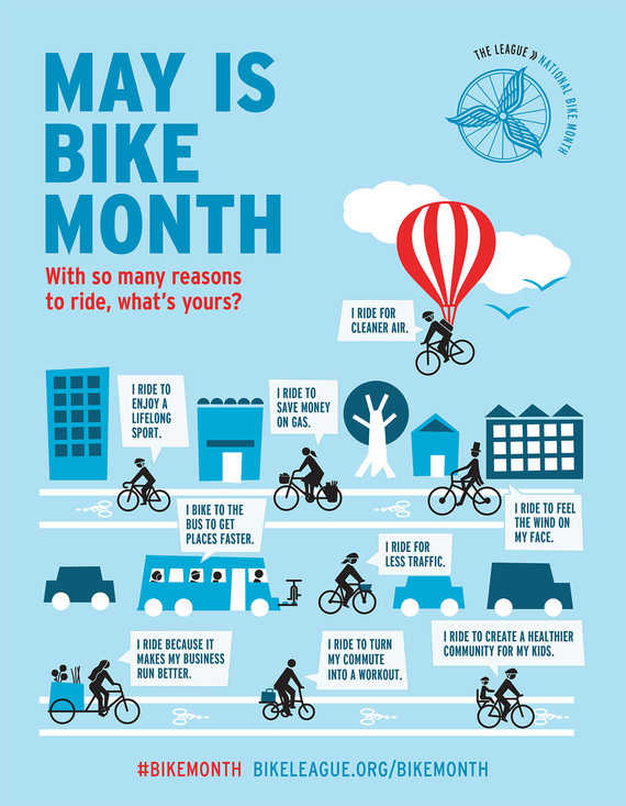 May is Bike Month poster