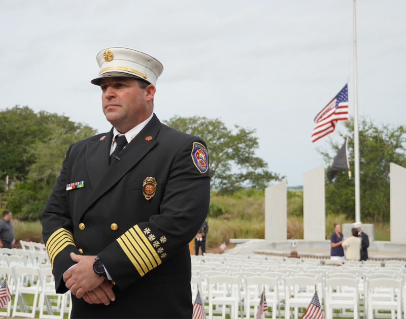 Chief at 9/11 Ceremony 