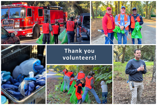 Community Clean up featuring Town Staff