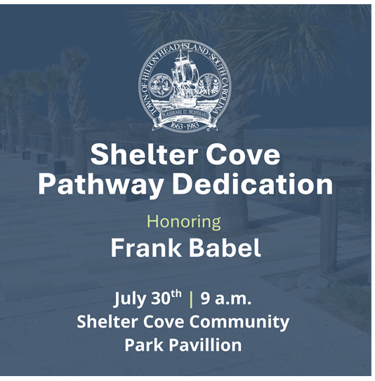 Pathway Dedication Invite in honor of Frank Babel