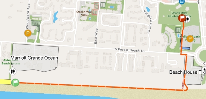 map for lantern parade 