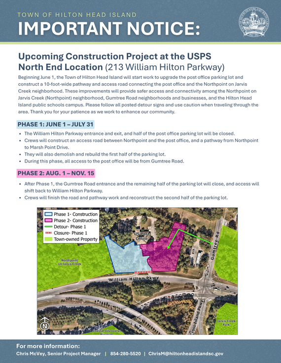 Construction project underway at north end post office 