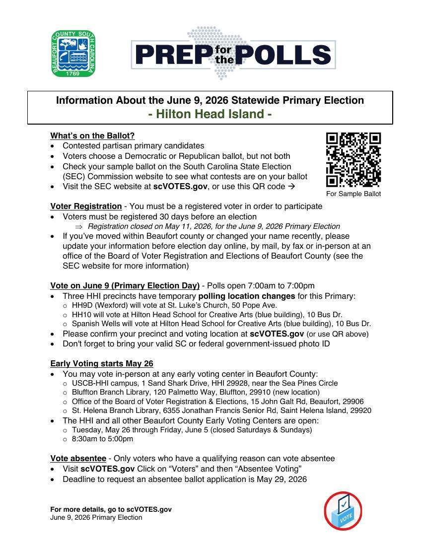 Important Information about the June 9 Primary Elections