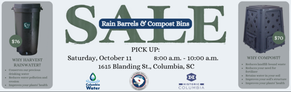 Rain barrel and compost bin sale - fall 2025
