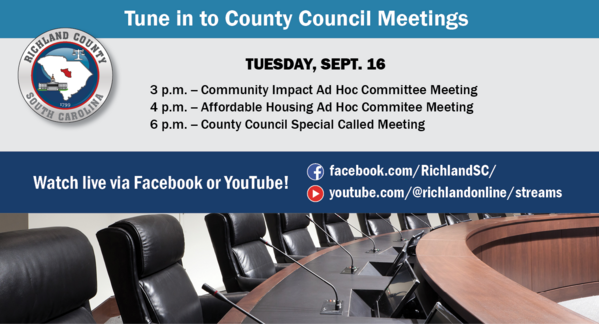 County Council meetings - Sept. 16, 2025