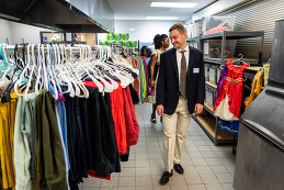 Epworth ribbon cutting (inside)