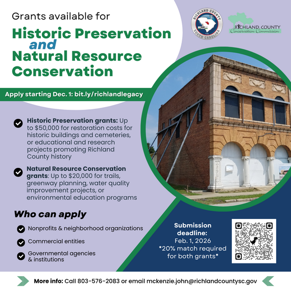 Historic Preservation + National Resource Conservation Grants - 2026