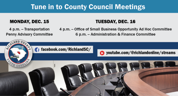 County Council meetings - Week of Dec. 15, 2025