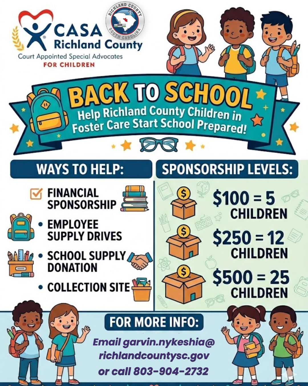 CASA Book Drive - Summer 2026