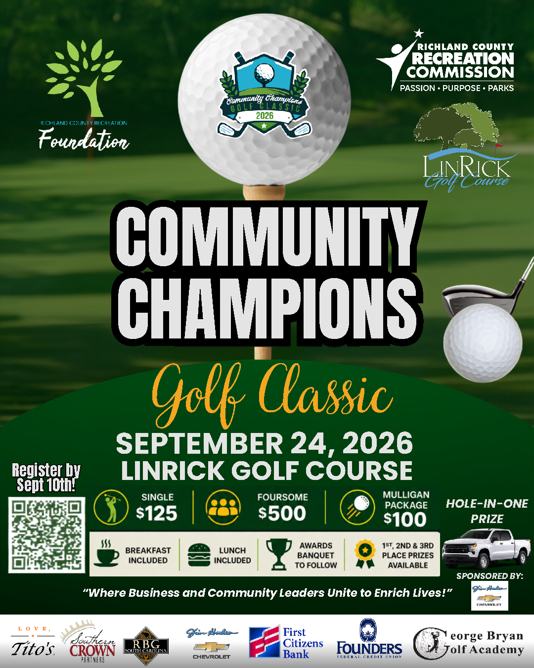 Community Champions Golf Classic - Sept. 24, 2026