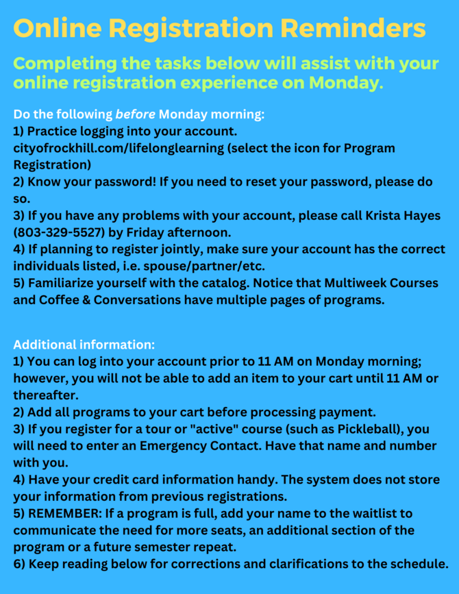 Online Registration