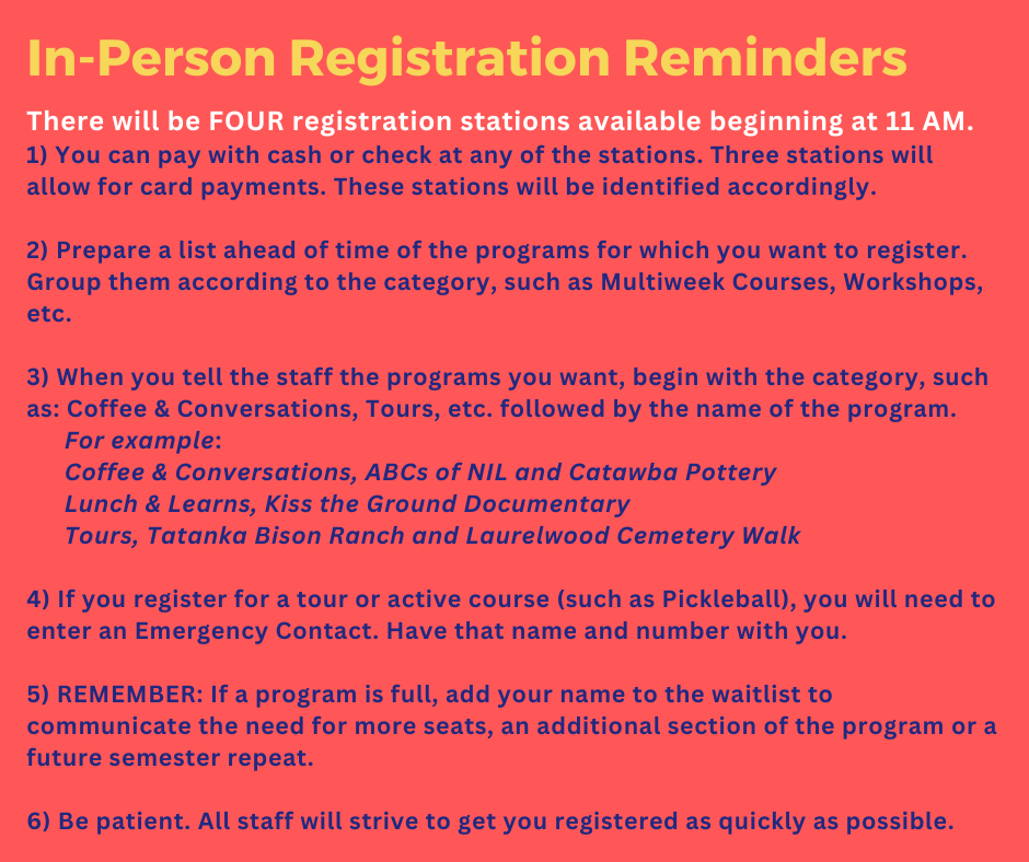 Inperson Registration