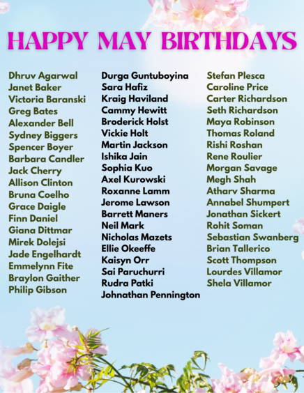 may birthday