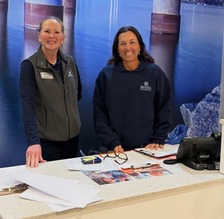 Tennis Staff Assist During Storm