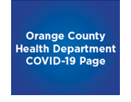 Orange County Health Department covid 19 page