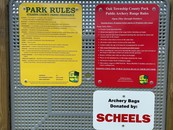 Sign board at Oak Township