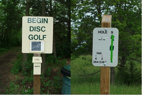 Disc Golf Course signs