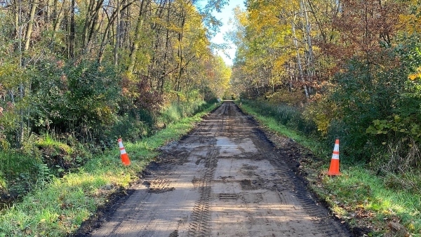 trail under construction