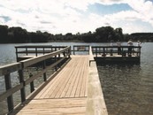 fishing pier in the water