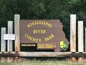 entrance sign to Mississippi River County Park