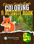cover of a coloring book with cartoon character