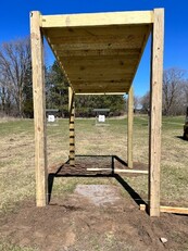 pergola at an archery range