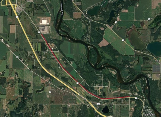 map of the trail project location