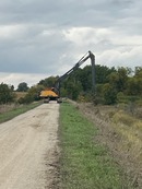 construction equipment on trail