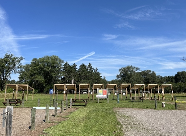 Archery Range with Pergolas at each station