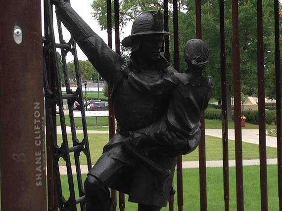 Shane Clifton's name on MN Fallen Firefighter Monument