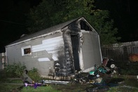garage arson fire
