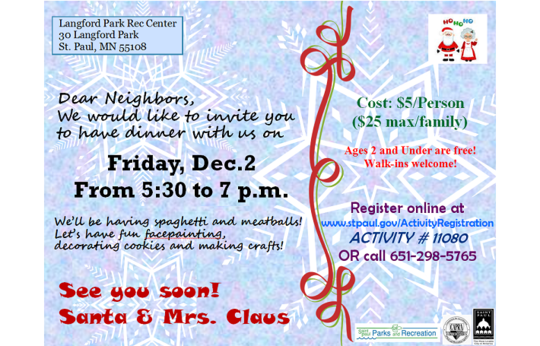 Dinner with Mr. and Mrs. Claus