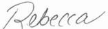 Rebecca's Signature