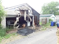 Mattress/garage fire