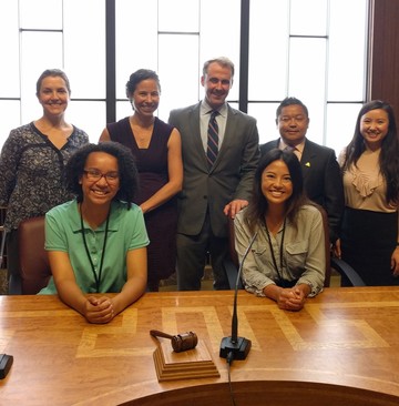Photo of the City Council Right Track Interns