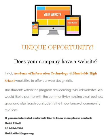web design flyer