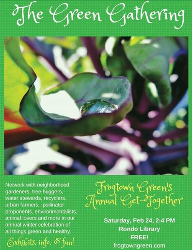 green gathering flyer