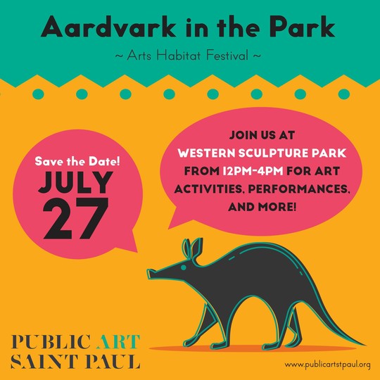 Aardvark in the Park event flyer