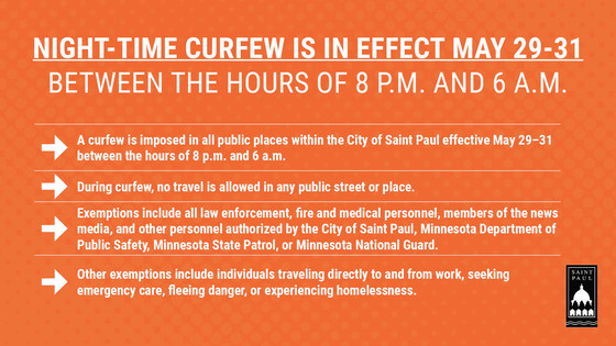 Curfew May 29