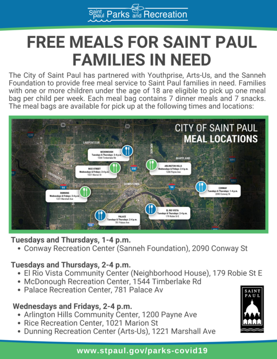 Free Meals for Saint Paul Families in Need