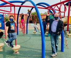 Rec Check youth on playground