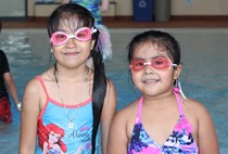 Youth swimmers at Great River Water Park. 