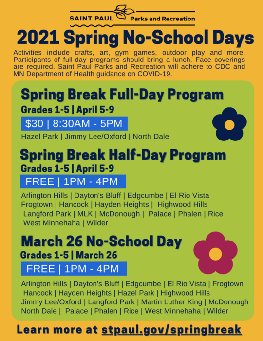 Spring No-School Days