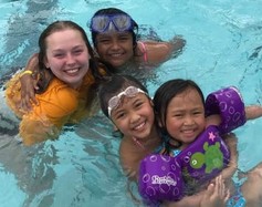 Youth swimming at Highland Park Aquatic Center