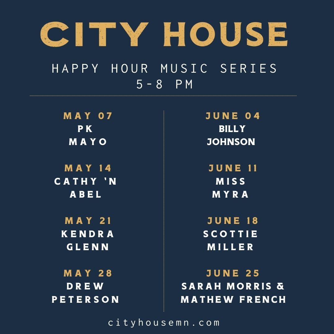 City House Happy Hour Music - Fridays 5pm-8pm  (258 Mill St)