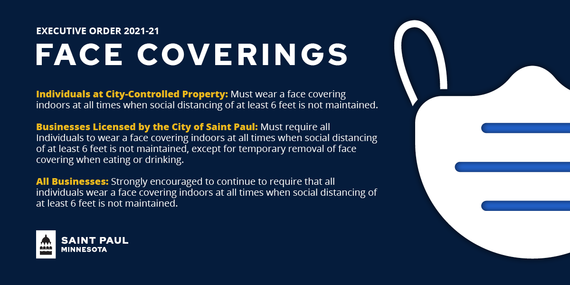 Face Covering Executive Order Summary Graphic (Decorative)