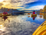 Kayakers on the Mississippi River